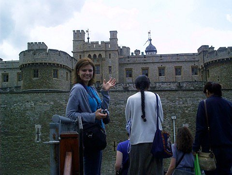 Stephanie waves to the camera. (Photo Courtesy of Julianna Parker)