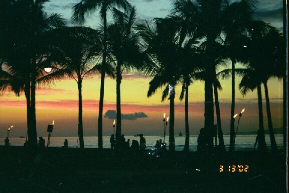 Sunset at Waikiki