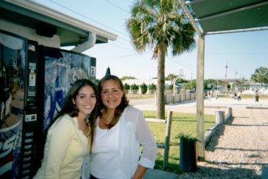 Kirsten and Renee--with straight hair! (Photo Courtesy of Bryon Farris)